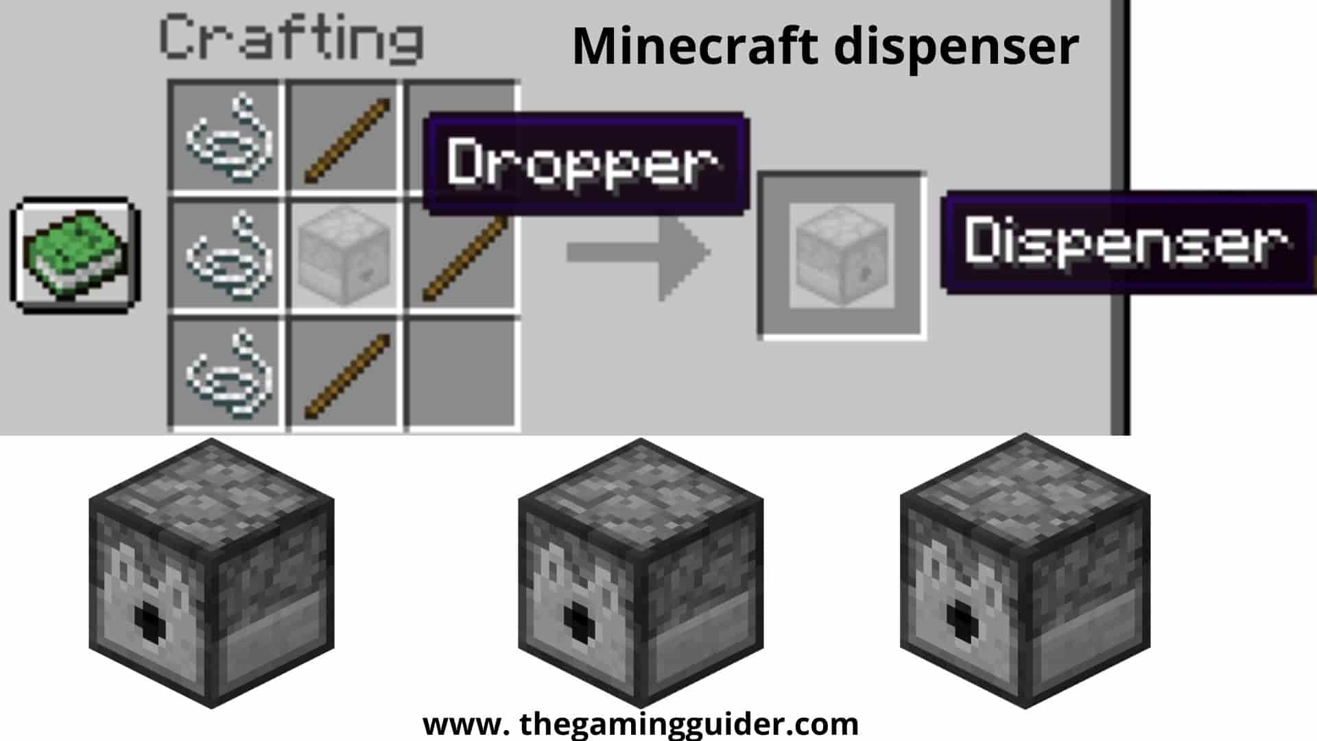 Minecraft dispenser the gaming guider-min