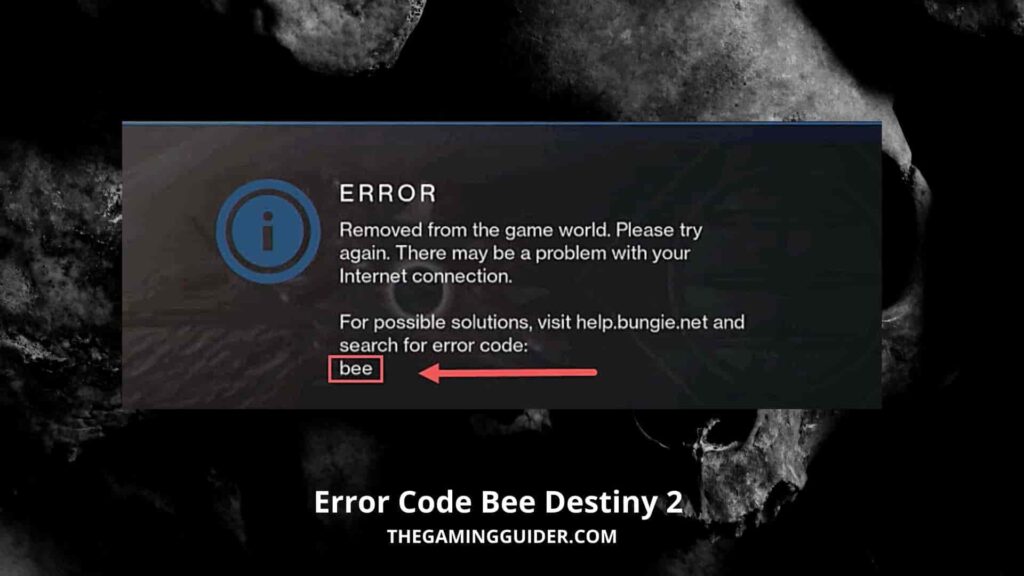 Код ошибки bee destiny 2