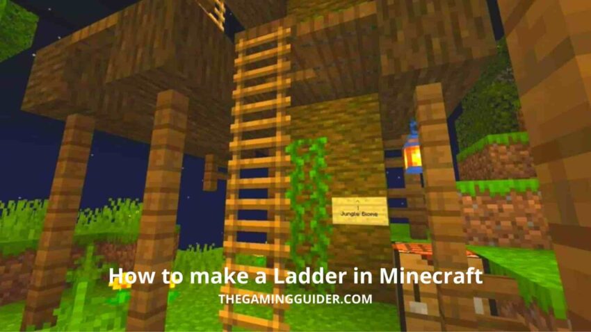 How to make a Ladder in Minecraft -The gaming guider