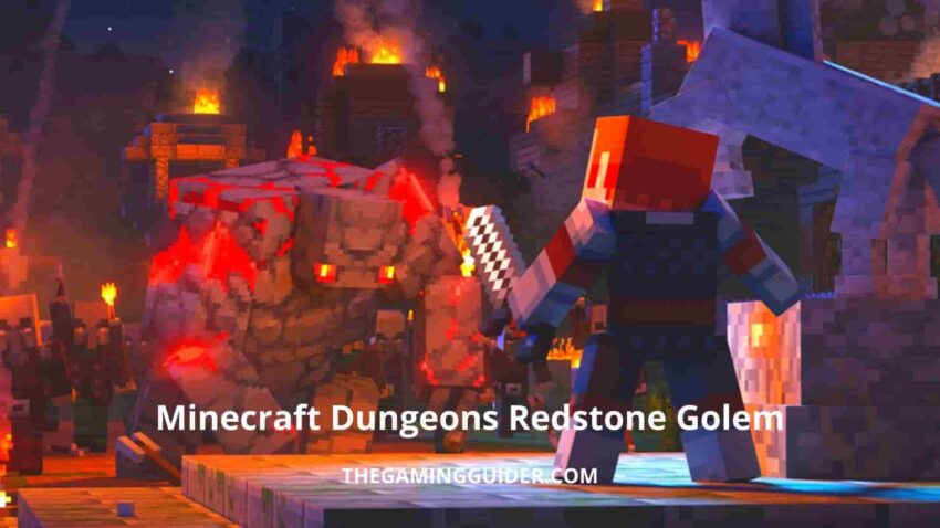 Minecraft Dungeons Redstone Golem-thegamingguider.com