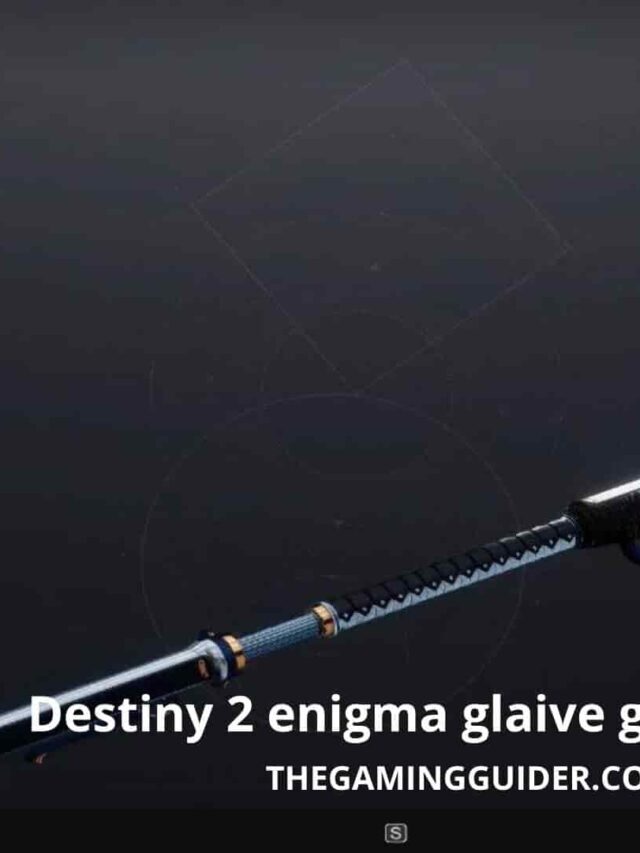 Destiny 2 Enigma Glaive