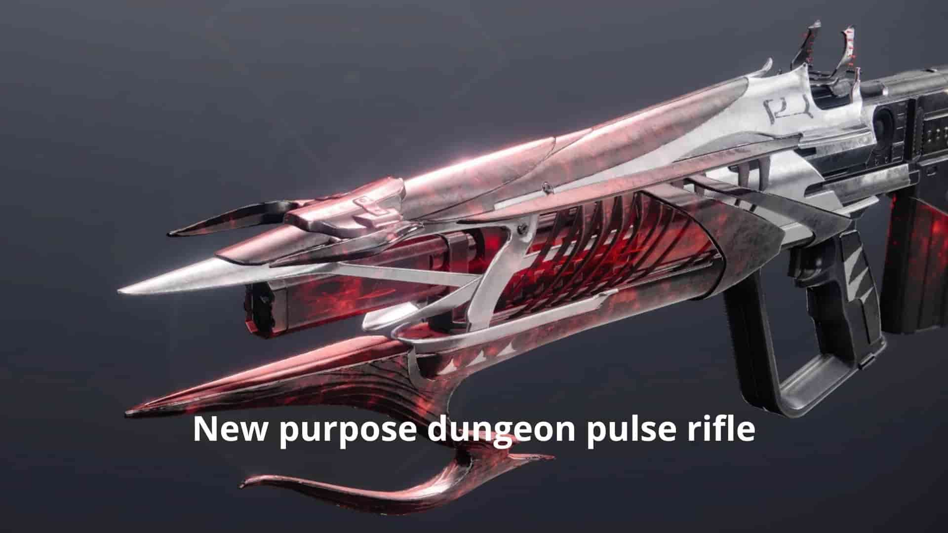 New purpose dungeon pulse rifle - thegamingguider