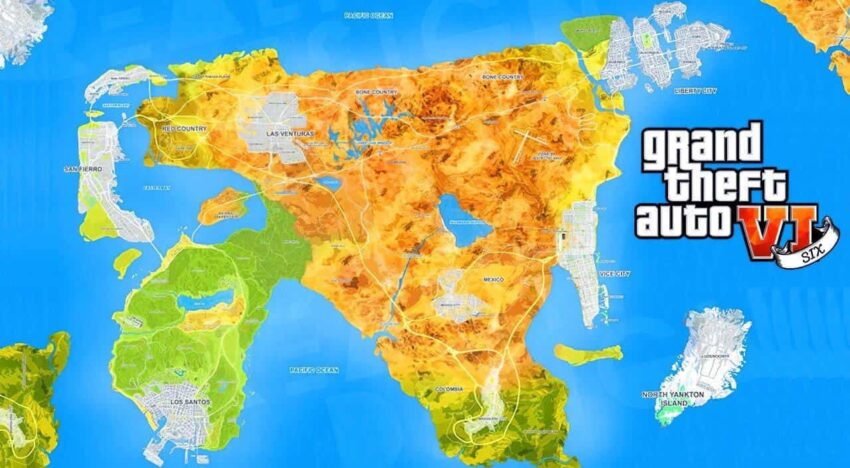 GTA 6 Big Map size leak - the gaming guider